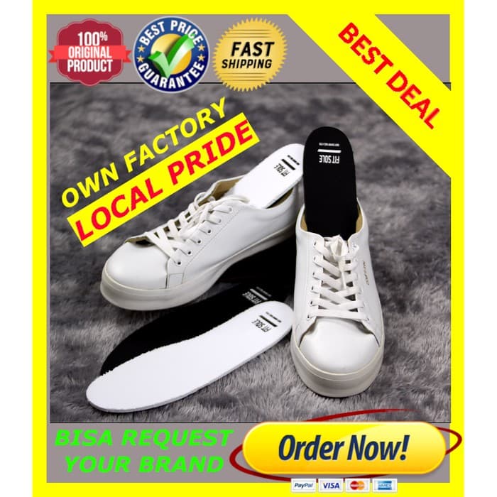 Original BRAND Alas kaki sepatu insole sport sol empuk FITSOLE 4mm