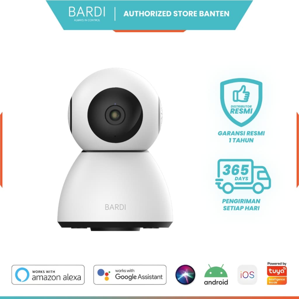 BARDI Smart IP Camera CCTV Indoor Wifi PTZ 360 5MP 1080P Wireless Pantau Jarak Jauh lewat HP