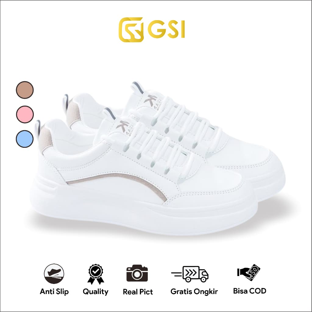 GSI Soojin 1186 Sepatu Sneakers Wanita Casual Sport Olahraga Running Lari Cewek Shoes SIZE "37-41"