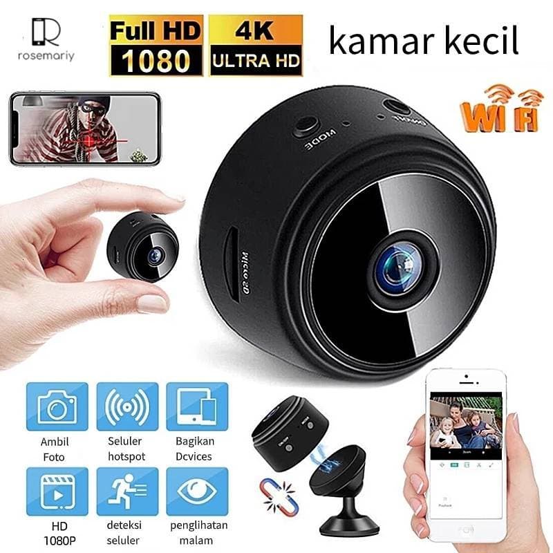 Wireless A9 Mini Camera Wifi Hd 1080P Micro Kamera Kecil Smart Ip Kamera Cctv Spy Camera Kamera- Rose'3C