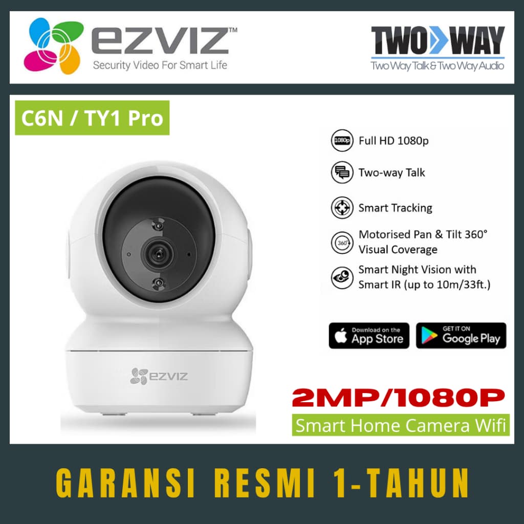 EZVIZ C6N 2MP / TY1 2MP Indoor CCTV WIFI Camera Wireless Kamera WIFI