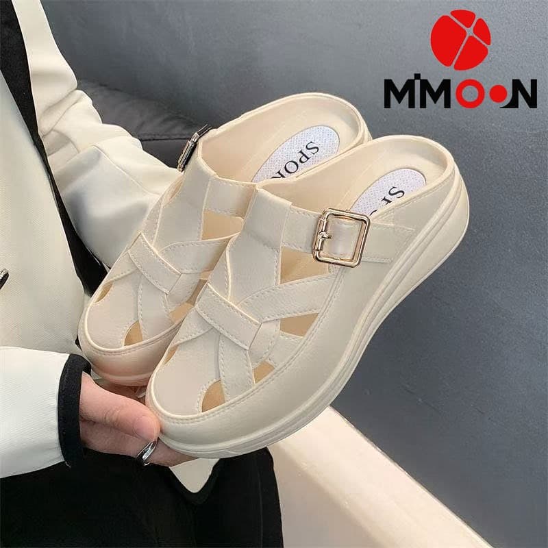 Sandal Wanita Women's Wedges Shoes Sandal Wanita Sendal Selop Mule Wanita Bahan Karet Jelly