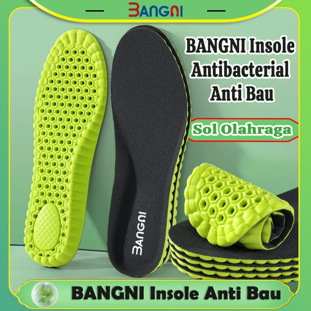BANGNI Insole Sepatu Antibacterial dan Anti Bau/Insole Sepatu Olahraga/Insole Sepatu Empuk/Insole Sepatu Tebal/Insole Pria dan Wanita Sol-002B