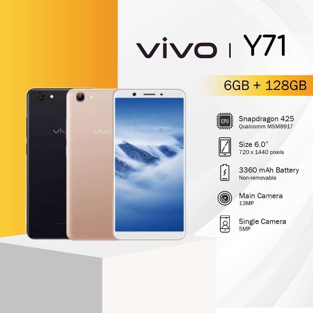 HP VIVO Y71 RAM 6/128GB Smartphone Android GARANSI