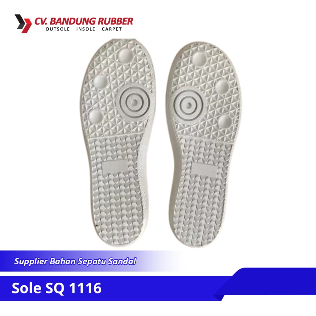 Outsole Sepatu Casual SQ 1116 Putih Pria Sol Sepatu Sekolah Sepatu Kuliah Sepatu Lari Sepatu Santai Sol Sneakers Walk Shoes dari Pabrik Sol Karet Bahan PVC Ringan Tahan Lama