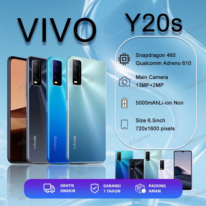 Handphone VIVO Y20S RAM 8/256GB 5000mAh 6.51inchi sidik jari sampngsmartphone DAN