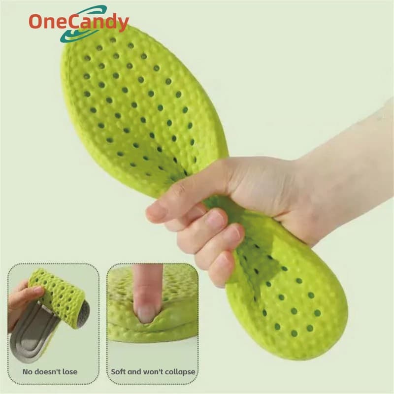 2PCS/Set Insole Sepatu Olahraga Anti Bau Bakteri Untuk Pria Dan Wanita Super Empuk Lembut Sol Sepatu Olahraga Sport Alas Kaki Sepatu Boost Empuk Sol Insole Sepatu Olahraga Sport Anti Bau-Bakteri