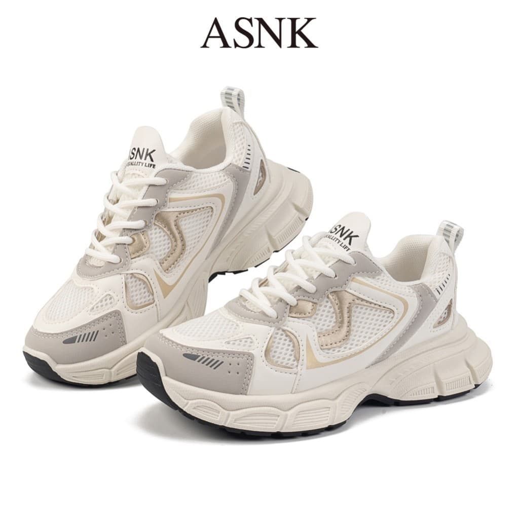 ASNK SEPATU SNEAKERS RUNNING WANITA/COWOK KOREA SPORT SHOES OLAHARAGA  H-505