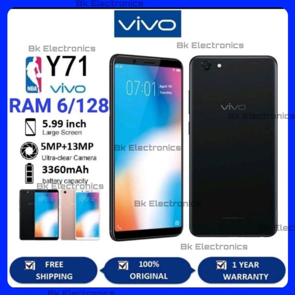 VIVO Y71 RAM 6/128 6 INCH DUAL SIM ANDROID SMARTPHONE 100% BARU, SEGEL DAN BERGARANSI